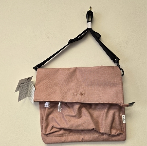 Annelo 2-way foldable shoulder bag Nude Pink - Picture 5 of 14